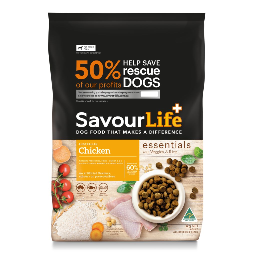 Savourlife Essentials Chicken Adult Dog Food - RSPCA VIC