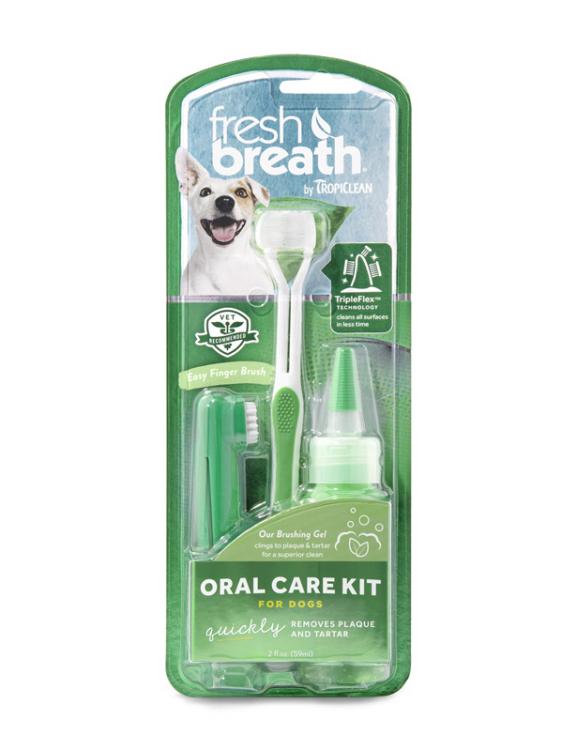 Tropiclean Fresh Breath Oral Care Kit Med/Large - RSPCA VIC